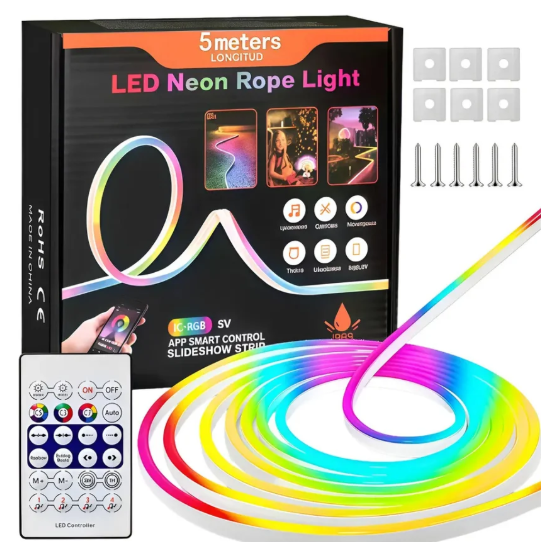 Cinta LED de Neón RGB Musical IP68