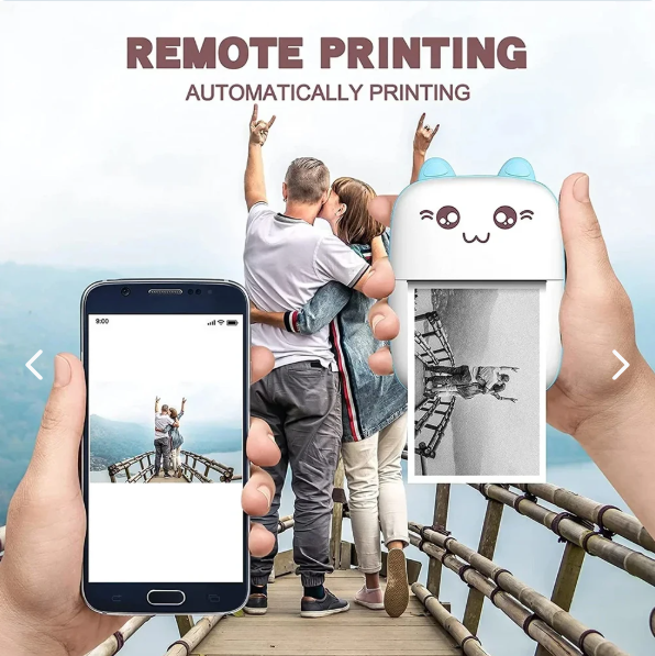 Mini Impresora Portátil Bluetooth Gato